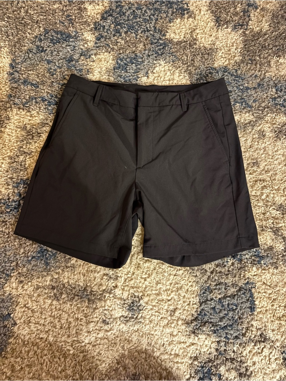 all in motion Black Flat-Front Performance Shorts